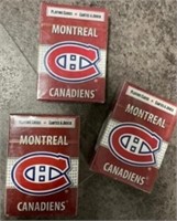 3 PIECES MONTREAL CANADIENS PLAYING CARDS