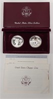 1983 & 1984 Olympic Silver Dollar 2-Coin Set