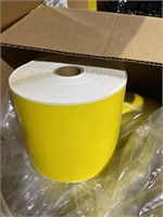 29 Cases of Direct Thermal Perm 4"x6" Yellow Label