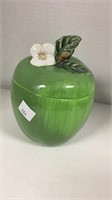 PfaltzGraff Green Apple cookie jar 9’’ tall