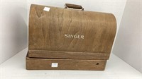 Vintage singer sewing machine with wooden case