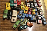 Assortment of Vintage Die Cast Cars