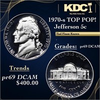 Proof 1968-s Jefferson Nickel TOP POP! 5c Graded p