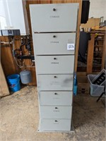 Vintage Metal Military Storage Cabinet