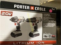 Porter Cable 2Piece Tool Combo Kit 1/2" Drill/ Dr