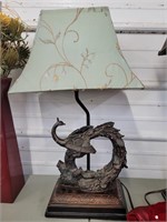 Peacock Ornate lamp