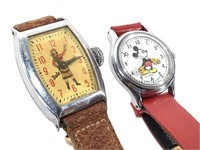 Dale Evans & Mickey Mouse Watches