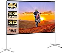 SKERELL Projector Screen with Stand 100 inch