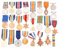 WWI - COLD WAR UK & CANADIAN SERVICE MEDALS