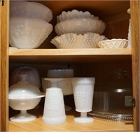 Milk Glass Items & Covered Cake Plate