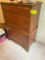 5 DRAWER CHEST ON CHEST 36 IN X 20 IN X 49 IN, NO