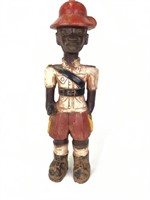 Vtg Black Americana Carved Figure in Uniform