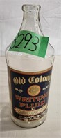 Vintage “Old Colony” Writing Fluid Clear Bottle