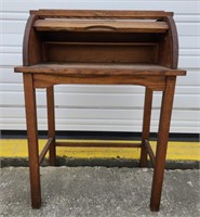 (Y) Vintage Wooden Roll Top Desk
            31"