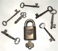 RARE Best Ford Motor Co. Lock & Skeleton Keys