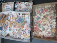 4 TRAYS OF WORLD STAMPS