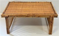 SWEET VINTAGE BOHO RATTAN & BAMBOO DINNER TRAY