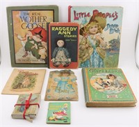 8 Antique Children's Books & Games