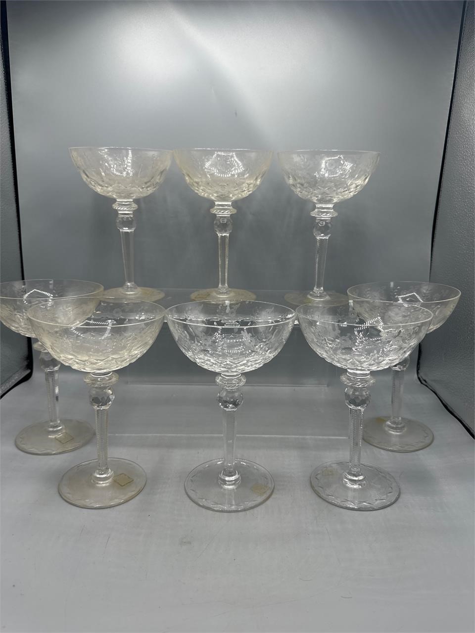 Rogaska crystal Gallia champagne glasses