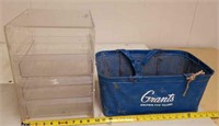Grant's shopping basket & acrylic drawers