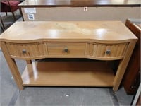 Blond Modern Console, See Pics