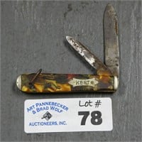 Kent Multi-Colored Handle Two Blade Knife