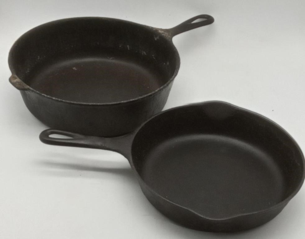 (LC) Cast Iron Skillet Wagner Ware 10"R 3" Deep ,