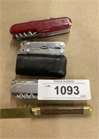 Miscellaneous pocket knives and multi tool