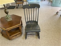 Black Antique Rocking Chair