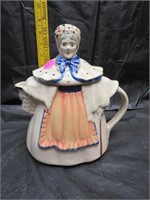Vintage 8" Lady Tea Pot Made in USA
