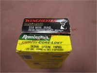 2 boxes 37 total rounds 338 win mag Remington &