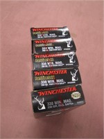 5 boxes 100 rounds Winchester 338 Win Mag