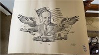 Jimmy Doolittle, hand signed poster