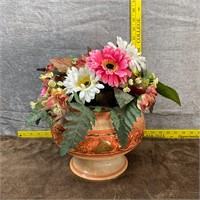 Silk Flower Arragment in Ceramic Pot