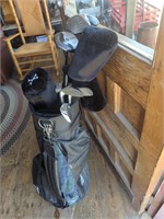 Wilson golf clubs in bag