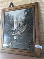 Waterfall & Rocks framed picture