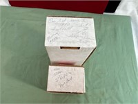 (2) 1990 FOOTBALL BOXES