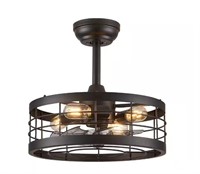 Caged Ceiling Fan Lights Remote