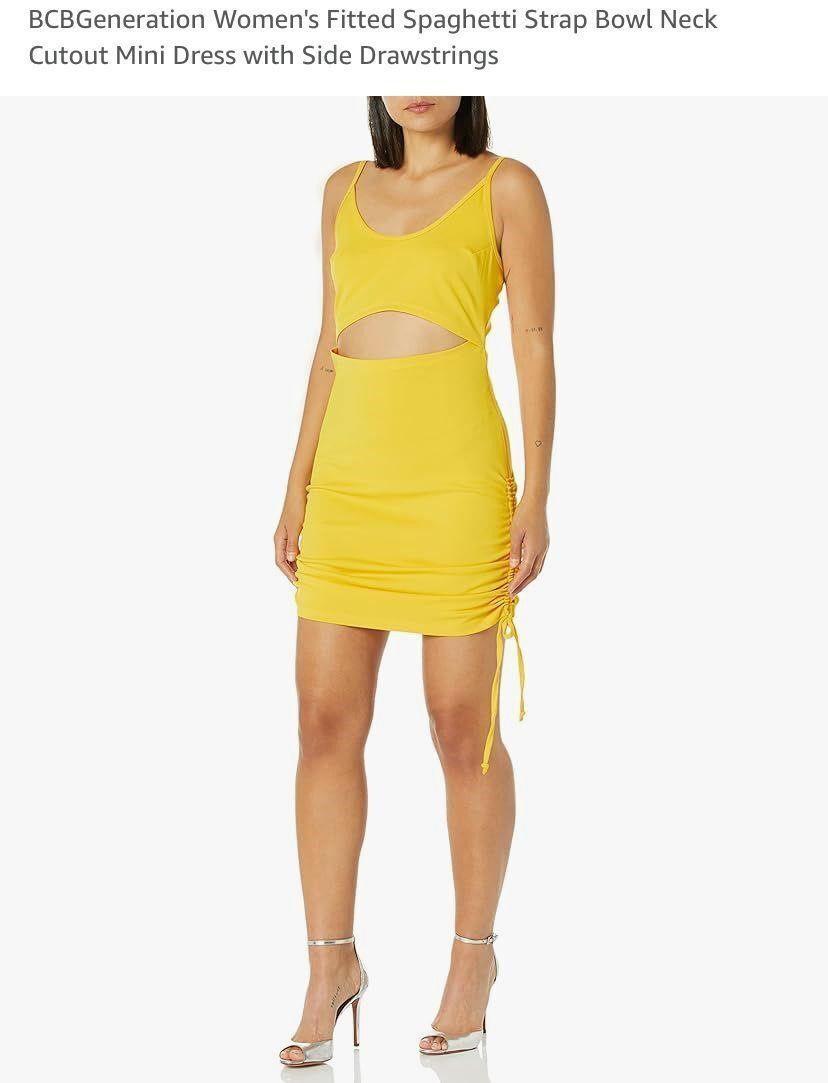 Women's Fitted Spaghetti Strap Bowl Neck Dress