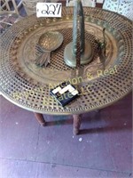 Oriental brass table