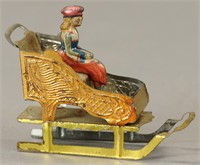 SLEIGH W/ DRIVER PENNY TOY