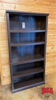 5-Shelf Partical Board Bookshelf- 12"x36"x6'high