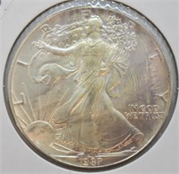 1987 SILVER EAGLE  GEM