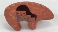 Native American Acoma Pueblo Unglazed Bear Fetish