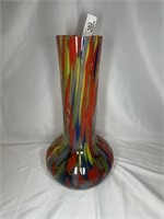 Artglass vase 16 tall