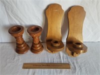 Wooden Candle Holders 1 Lot