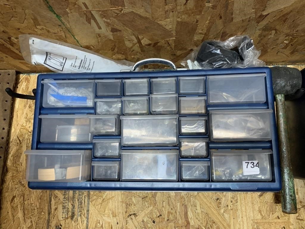 ORGANIZER CABINET WITH CONTENTS