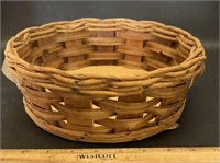WOVEN BASKET W/WOODEN BOTTOM-MADE FOR PYREX