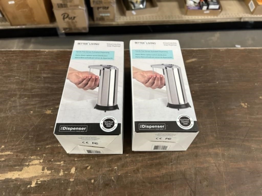 NEW TOUCHLESS SOAP DISPENSERS