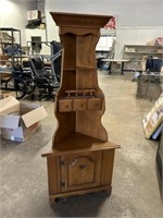 NICE CORNER CABINET- 63 INCHES TALL